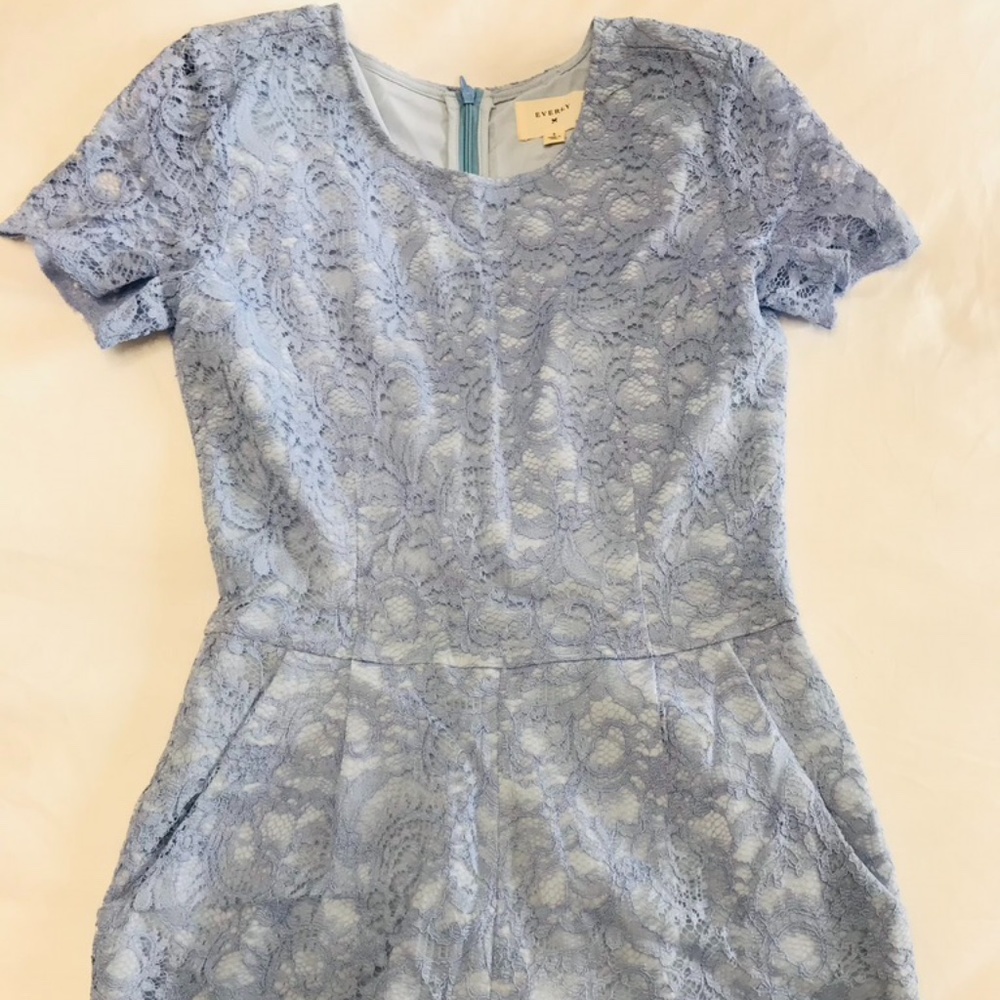 Blue Lace Romper